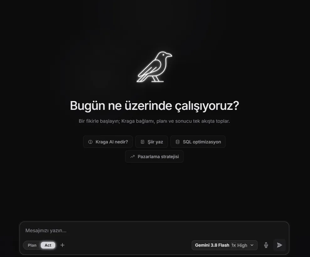 Kraga Web Asistanı Canlı Arayüzü